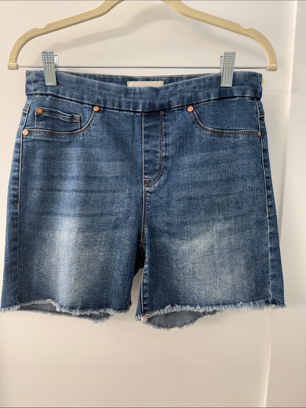 Tribal Audry Mid-Rise Denim Jean Shorts
